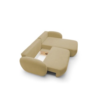 Narożnik wolnostojący OLIO układ Prawy w tkaninie Aragon 35