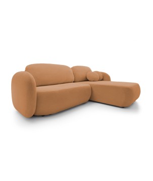 Narożnik wolnostojący OLIO układ Prawy w tkaninie Aragon 56