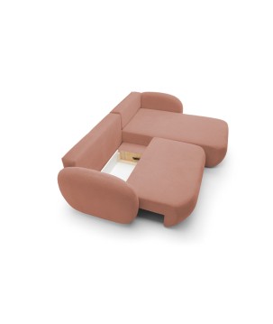 Narożnik wolnostojący OLIO układ Prawy w tkaninie Aragon 59