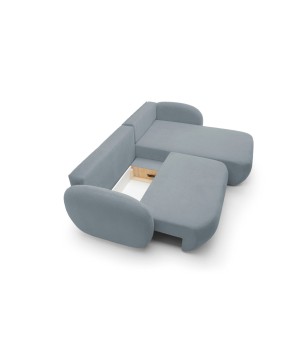 Narożnik wolnostojący OLIO układ Prawy w tkaninie Aragon 72