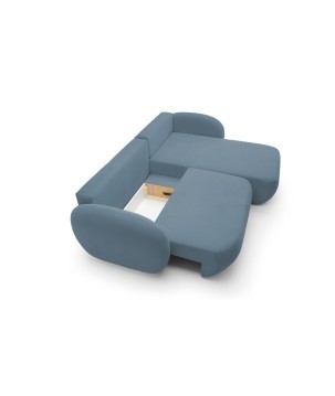 Narożnik wolnostojący OLIO układ Prawy w tkaninie Aragon 74