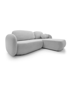 Narożnik wolnostojący OLIO układ Prawy w tkaninie Aragon 80