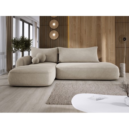 Narożnik wolnostojący BABU układ-L Lewy Tkanina CLOUD 03