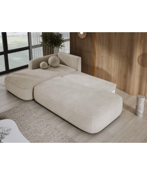 Narożnik wolnostojący BABU układ-L Lewy Tkanina CLOUD 03