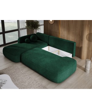 Narożnik wolnostojący BABU układ-L Lewy Tkanina CLOUD 39