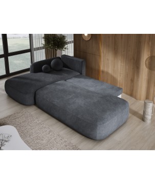 Narożnik wolnostojący BABU układ-L Lewy Tkanina CLOUD 91