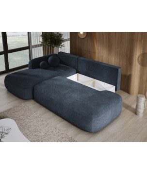 Narożnik wolnostojący BABU układ-L Lewy Tkanina CLOUD 97