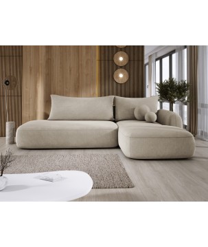 Narożnik wolnostojący BABU układ-L Prawy Tkanina CLOUD 03