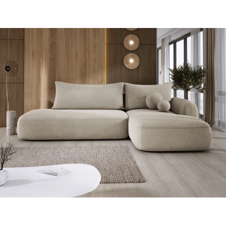 Narożnik wolnostojący BABU układ-L Prawy Tkanina CLOUD 03