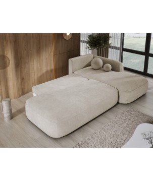 Narożnik wolnostojący BABU układ-L Prawy Tkanina CLOUD 03