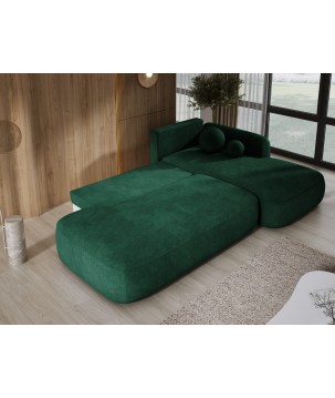 Narożnik wolnostojący BABU układ-L Prawy Tkanina CLOUD 39