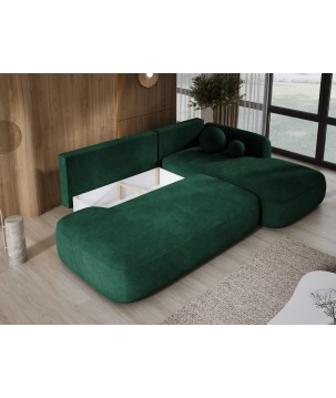 Narożnik wolnostojący BABU układ-L Prawy Tkanina CLOUD 39