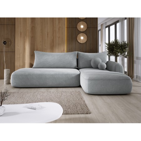 Narożnik wolnostojący BABU układ-L Prawy Tkanina CLOUD 81