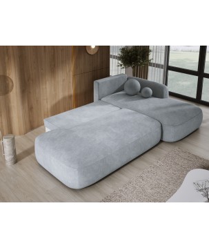 Narożnik wolnostojący BABU układ-L Prawy Tkanina CLOUD 81