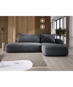 Narożnik wolnostojący BABU układ-L Prawy Tkanina CLOUD 91