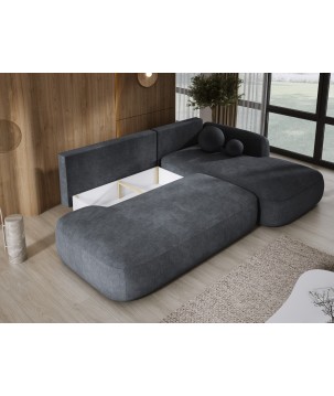 Narożnik wolnostojący BABU układ-L Prawy Tkanina CLOUD 91