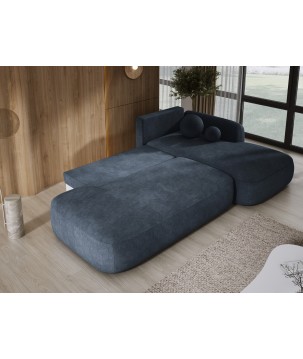 Narożnik wolnostojący BABU układ-L Prawy Tkanina CLOUD 97