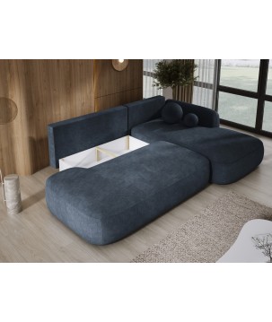 Narożnik wolnostojący BABU układ-L Prawy Tkanina CLOUD 97