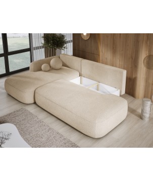 Narożnik wolnostojący BABU układ-L Lewy Tkanina NOWORNEVER 06