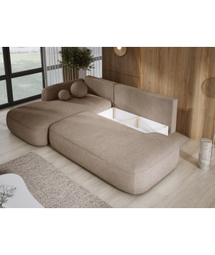 Narożnik wolnostojący BABU układ-L Lewy Tkanina NOWORNEVER 37