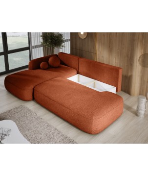 Narożnik wolnostojący BABU układ-L Lewy Tkanina NOWORNEVER 79