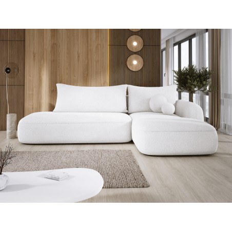 Narożnik wolnostojący BABU układ-L Prawy Tkanina NOWORNEVER 01