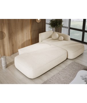 Narożnik wolnostojący BABU układ-L Prawy Tkanina NOWORNEVER 02