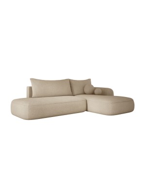 Narożnik wolnostojący BABU układ-L Prawy Tkanina NOWORNEVER 06