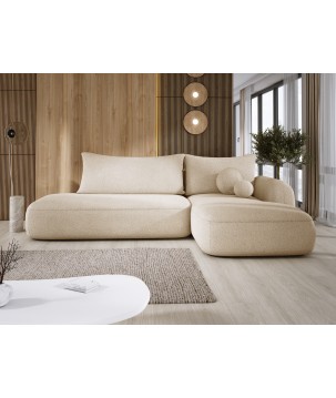 Narożnik wolnostojący BABU układ-L Prawy Tkanina NOWORNEVER 06