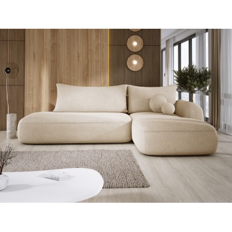 Narożnik wolnostojący BABU układ-L Prawy Tkanina NOWORNEVER 06