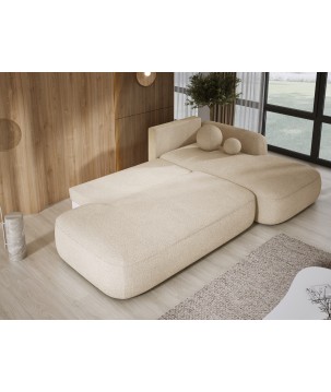 Narożnik wolnostojący BABU układ-L Prawy Tkanina NOWORNEVER 06