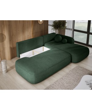 Narożnik wolnostojący BABU układ-L Prawy Tkanina NOWORNEVER 38