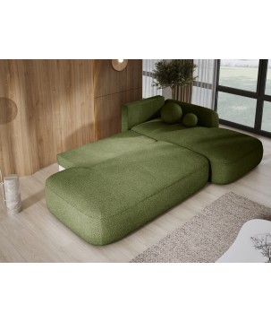 Narożnik wolnostojący BABU układ-L Prawy Tkanina NOWORNEVER 56