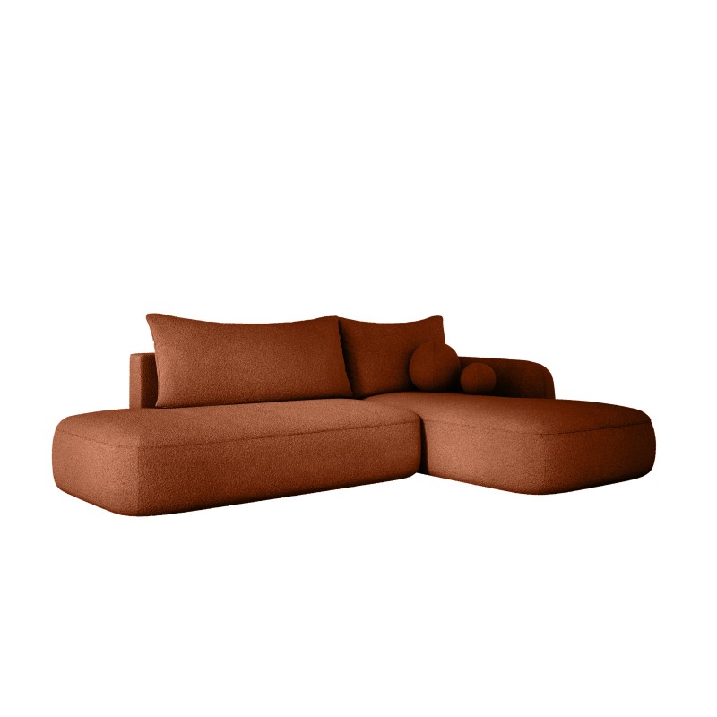 Narożnik wolnostojący BABU układ-L Prawy Tkanina NOWORNEVER 79