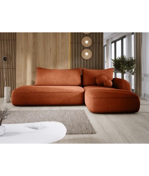 Narożnik wolnostojący BABU układ-L Prawy Tkanina NOWORNEVER 79