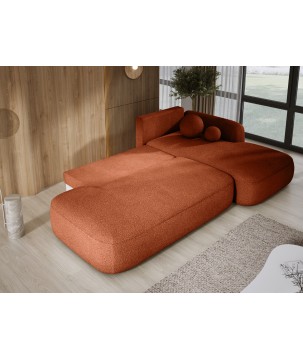 Narożnik wolnostojący BABU układ-L Prawy Tkanina NOWORNEVER 79