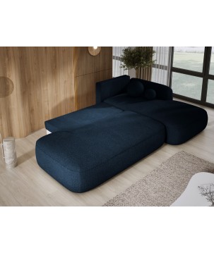 Narożnik wolnostojący BABU układ-L Prawy Tkanina NOWORNEVER 83