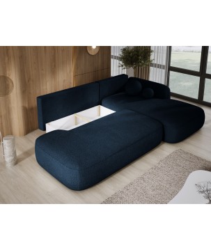 Narożnik wolnostojący BABU układ-L Prawy Tkanina NOWORNEVER 83