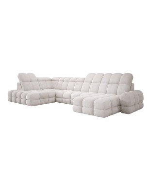 Narożnik wolnostojący TOLLO układ-U Lewy Elektryczna regulacja Tkanina ANTHOLOGY 01