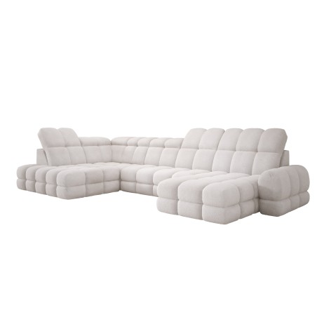 Narożnik wolnostojący TOLLO układ-U Lewy Elektryczna regulacja Tkanina ANTHOLOGY 01