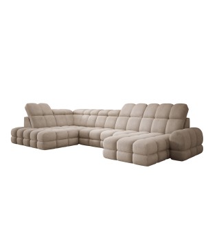 Narożnik wolnostojący TOLLO układ-U Lewy Elektryczna regulacja Tkanina ANTHOLOGY 04