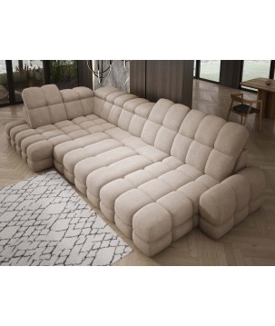 Narożnik wolnostojący TOLLO układ-U Lewy Elektryczna regulacja Tkanina ANTHOLOGY 04