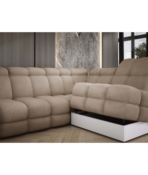 Narożnik wolnostojący TOLLO układ-U Lewy Elektryczna regulacja Tkanina ANTHOLOGY 04