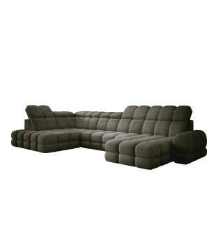 Narożnik wolnostojący TOLLO układ-U Lewy Elektryczna regulacja Tkanina ANTHOLOGY 12