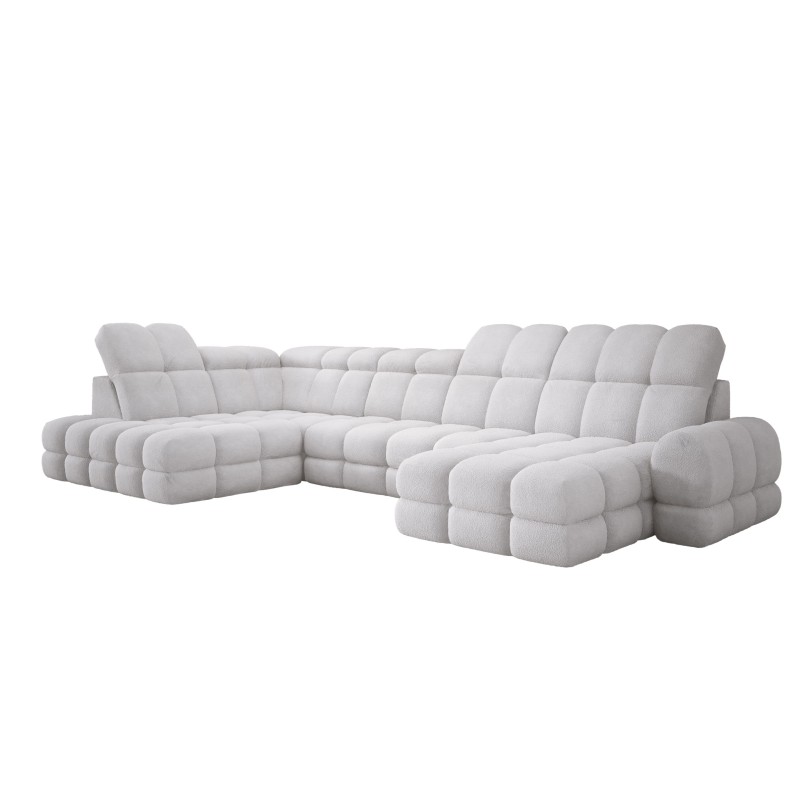 Narożnik wolnostojący TOLLO układ-U Lewy Elektryczna regulacja Tkanina ANTHOLOGY 15