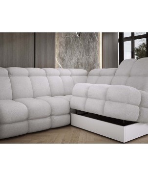 Narożnik wolnostojący TOLLO układ-U Lewy Elektryczna regulacja Tkanina ANTHOLOGY 15