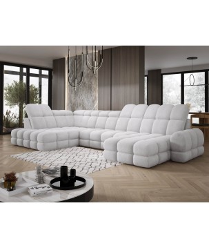 Narożnik wolnostojący TOLLO układ-U Lewy Elektryczna regulacja Tkanina ANTHOLOGY 15