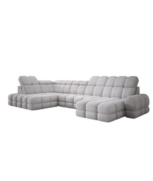 Narożnik wolnostojący TOLLO układ-U Lewy Elektryczna regulacja Tkanina ANTHOLOGY 17