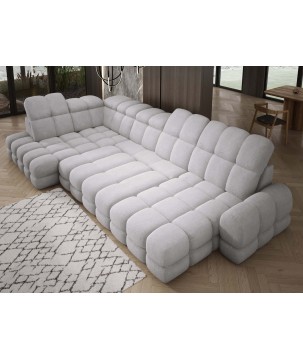 Narożnik wolnostojący TOLLO układ-U Lewy Elektryczna regulacja Tkanina ANTHOLOGY 17