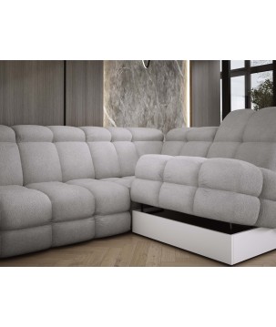 Narożnik wolnostojący TOLLO układ-U Lewy Elektryczna regulacja Tkanina ANTHOLOGY 17